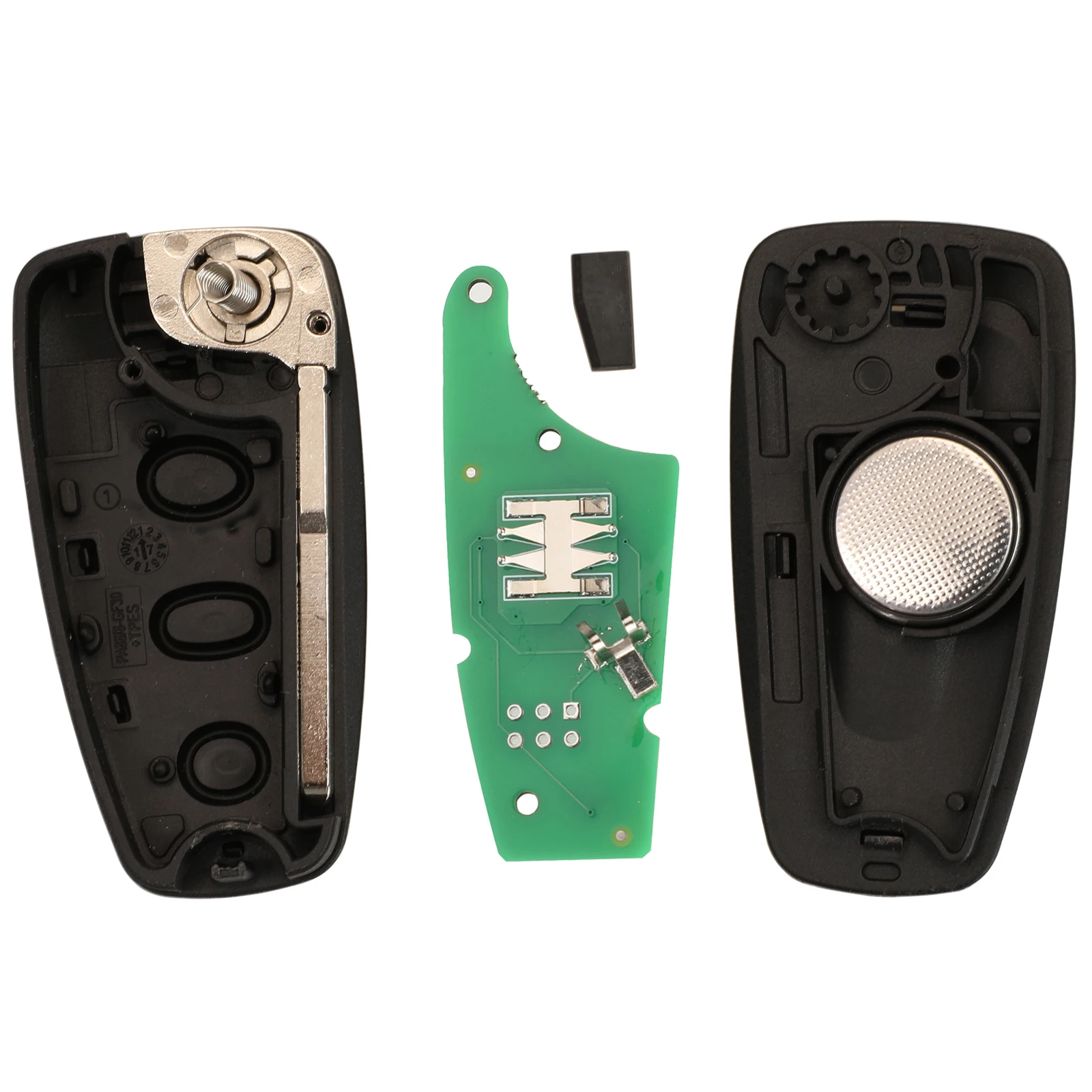 Jingyuqin ID49 GK2T-15K601-AB BK2T-15K601-AC 4D83 Chip 433Mhz Klappbarer Fernbedienungsschlüssel für Ford Tourneo Custom 2015- FOB 3 Tasten – Detail 6