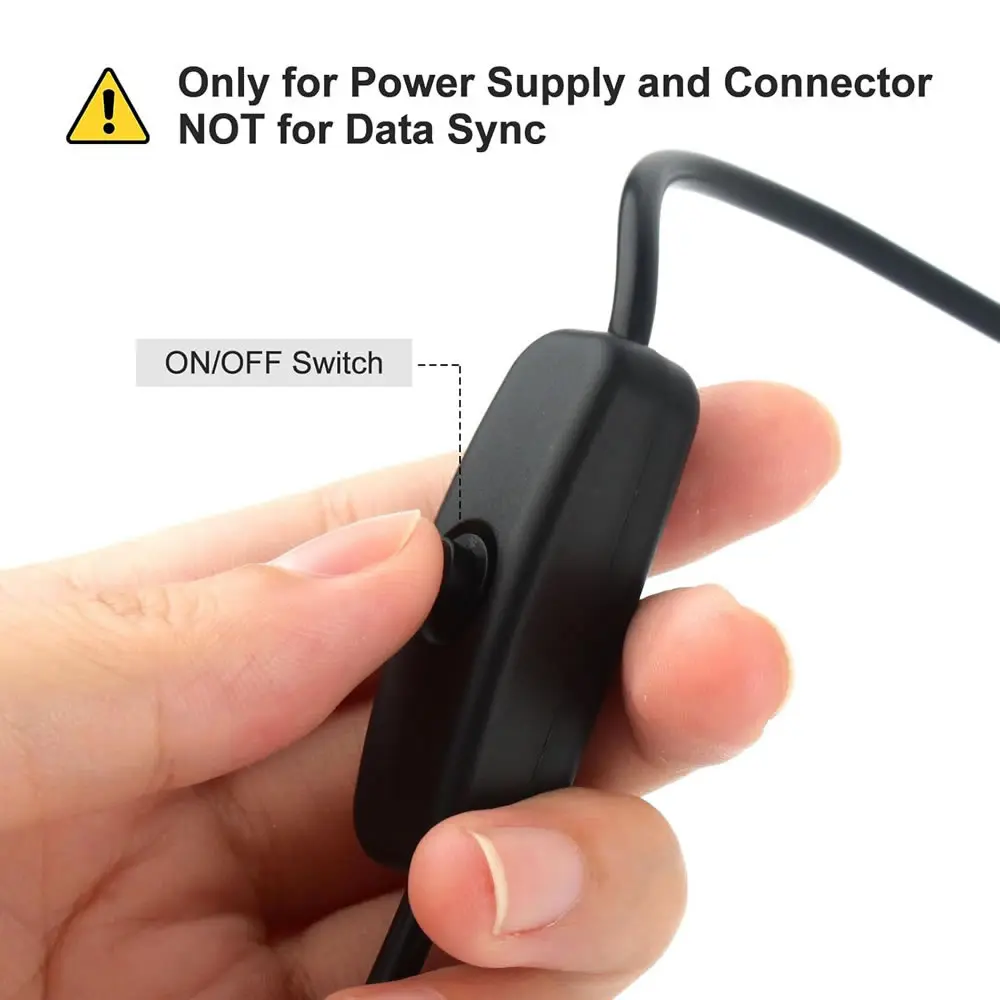 PD 65W USB C to USB C Power Switches Cable USB C to Type-C Charge Cable for Phone Laptop with On / Off Fast Charging Cable