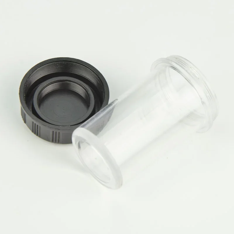 10pcs Biological Microscope Objective Lens Plastic Box 45mm 60mm 185 195 Objective Anti-Dust cover Case RMS Thread 20.3