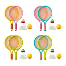 Children Badminton Tennis Set Sports Durable Tennis Racket for Kids for Play Beginner Players Beach Toys Indoor Outdoor Boys