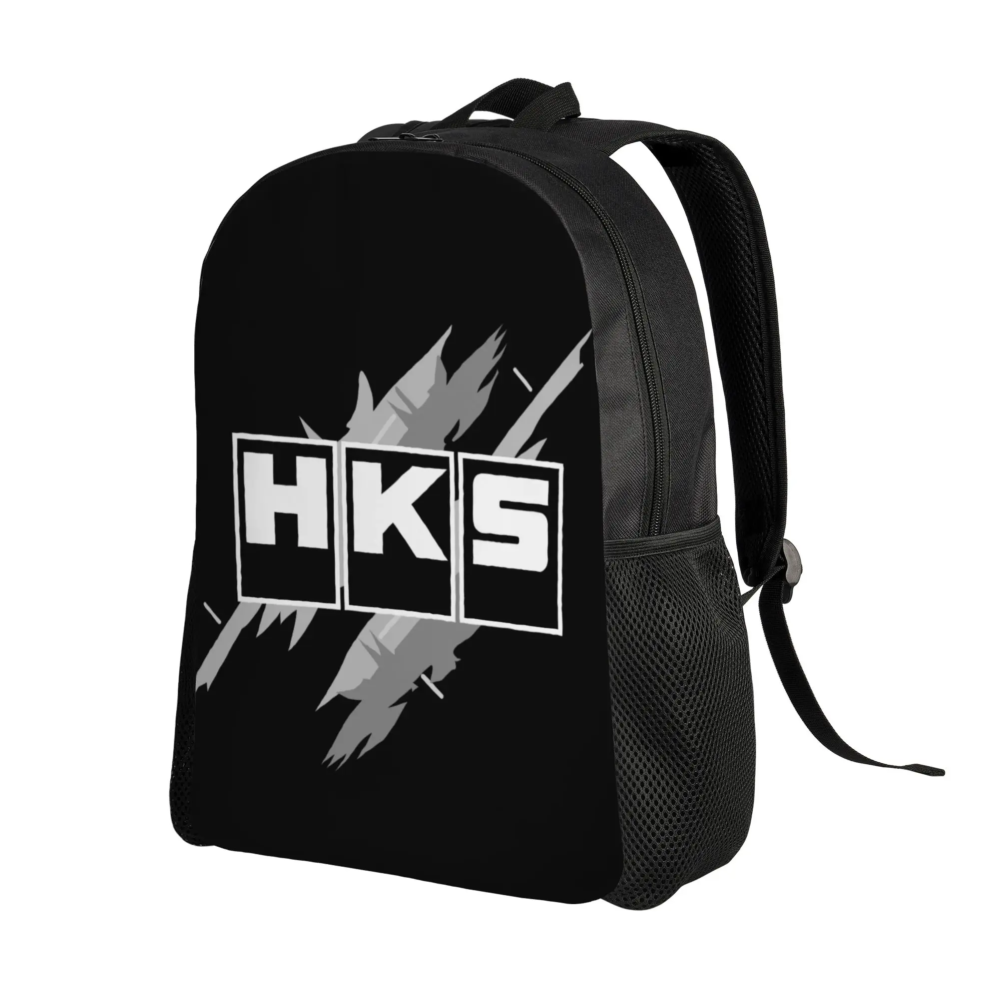 Custom H-HKSES Motor Race Rally Power Backpacks for Women Men Waterproof College School  Bag Printing Bookbag