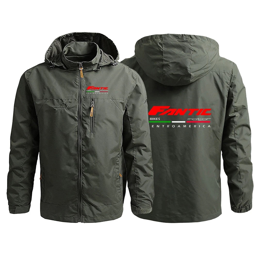 Men's Fantic Motor Logo Print 2026 Spring And Autumn Double-layer Zipper Hoodie Fashionable Jacket Mew Sports Coat Jacket view 5