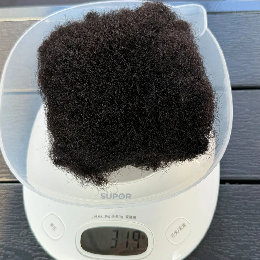 Afro Kinky Bulk Echthaar, natürliche Farbe für Dreadlock-Erweiterungen, 100 % Echthaar-Reparatur-Extensions für Twist/Zöpfe