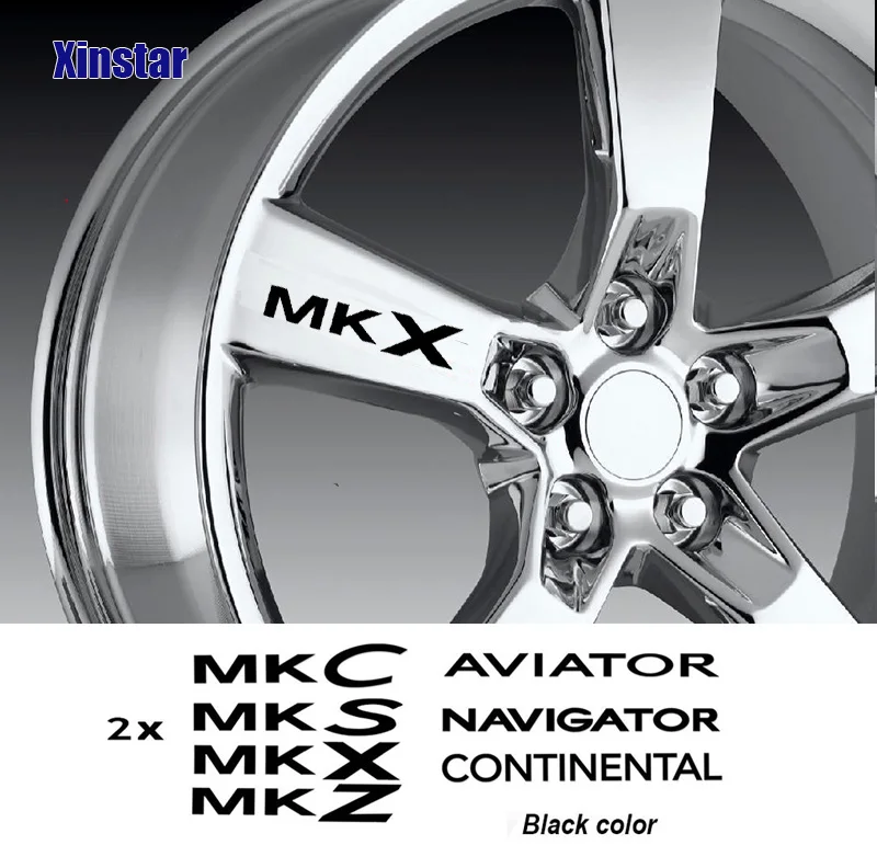 

4 шт., автомобильные наклейки на обод колеса для Lincoln AVIATOR CONTINENTAL NAVIGATOR MKC MKS MKT MKX MKZ, автомобильные аксессуары