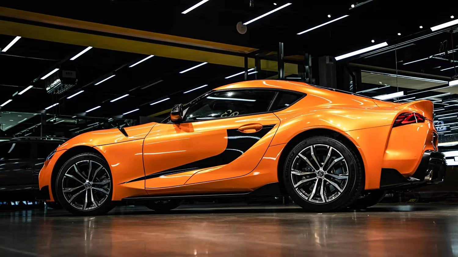 Factory Direct Sales Ocean Blue Bling Bling Diamond Effect Car Color Change Film Vinyl Wrap Film