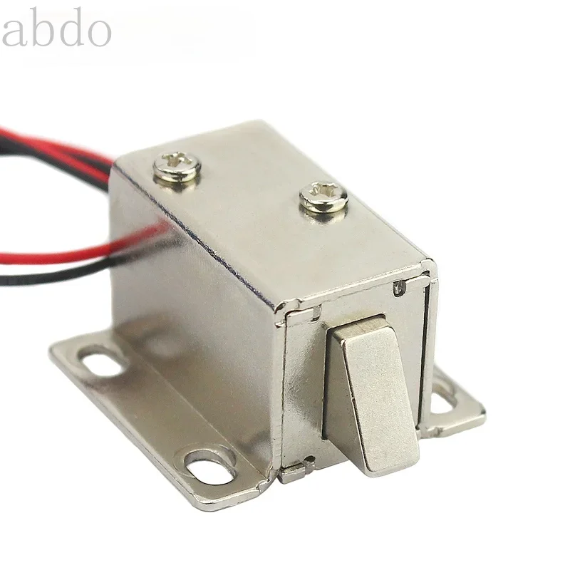 Small electromagnetic lock DC6V 12V mini electric bolt lock Release Assembly Solenoid Access Control Electric lock