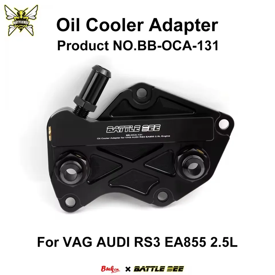 

Oil Radiator Adapter Car Aluminum Oil Filter Car Modification Engine Oil Cooling For VAG AUDI RS3 EA855 AN10 AN8 BB-OCA-131