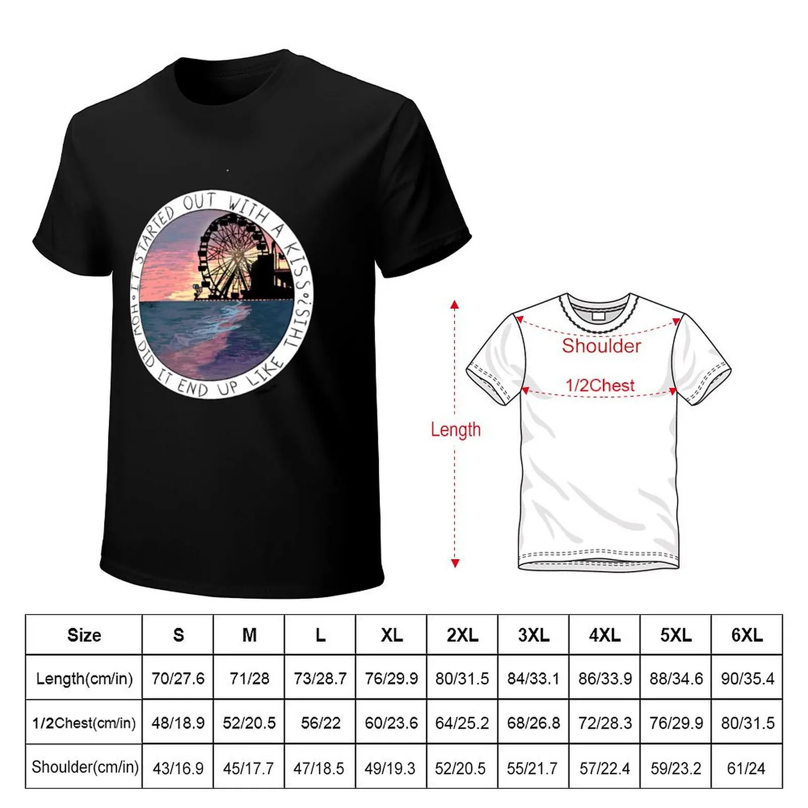 Mr. Brightside T-Shirt Large Size Casual Tee Shirt