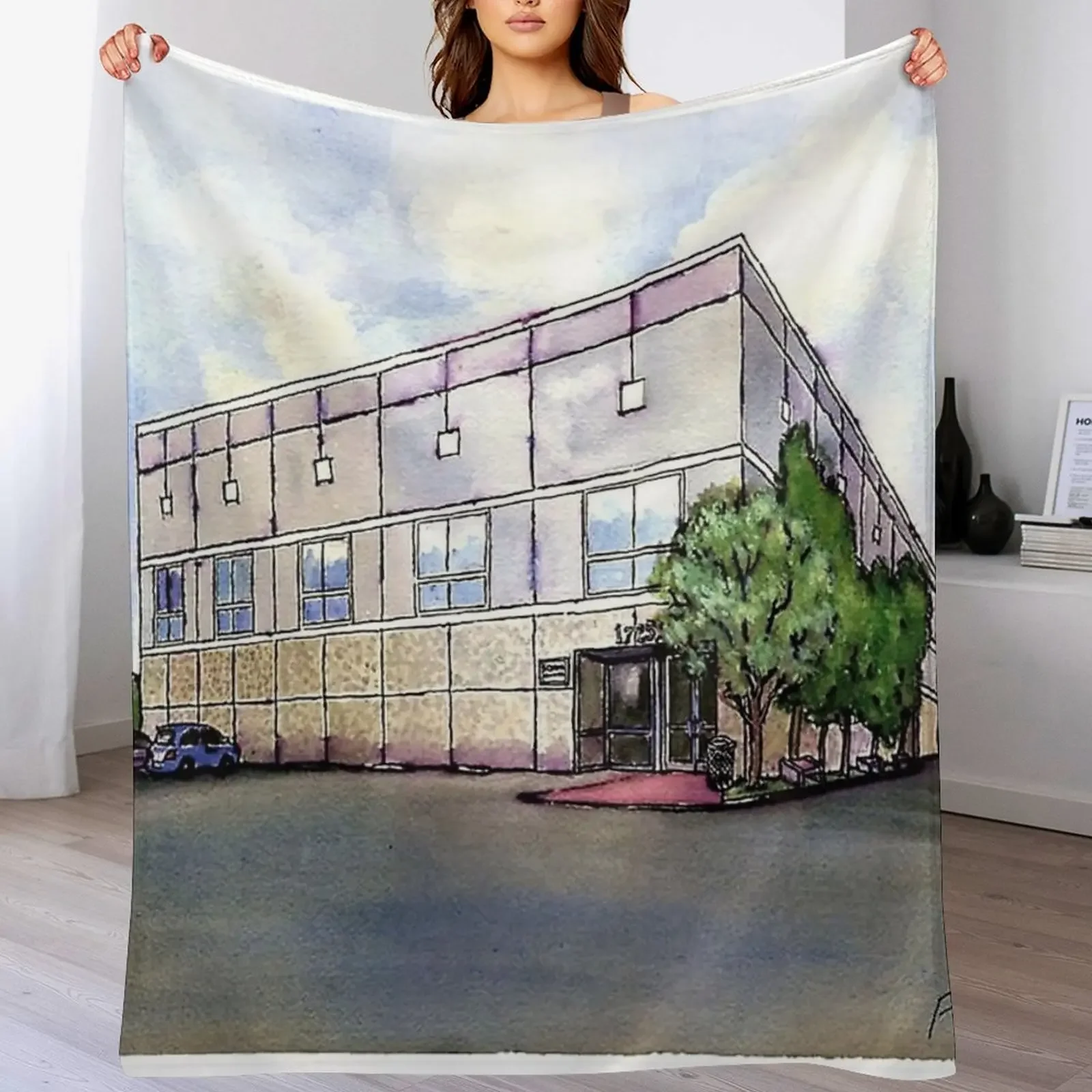 

The Office By Pam Beesly(Halpert) Throw Blanket Winter beds Decorative Throw Decorative Sofa Soft Blankets