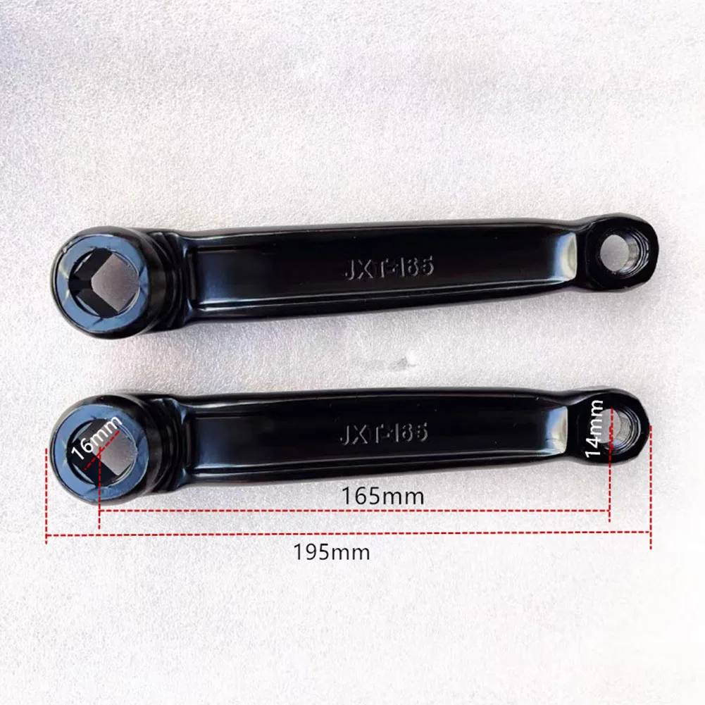 165mm Crank Set for Exercise Bikes Featuring Iron Construction and Dual-Side Left Right Configuration for Standard Indoor Cycles