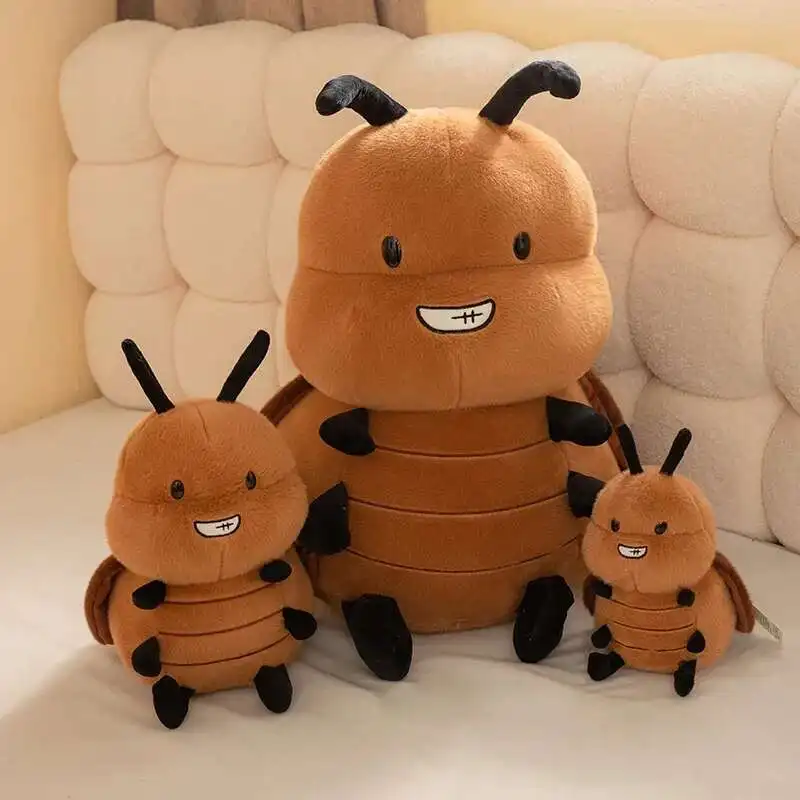 Creatieve Mier Bee Kakkerlak Pop Gevuld Knuffel Handgemaakte Pop Cartoon Anime Schattig Kussen Leuk Kinderverjaardagscadeau Pop