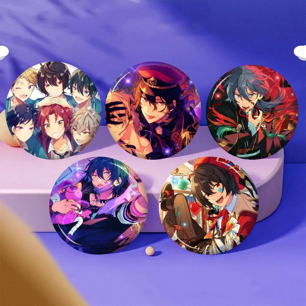 Idol Game E-Ensemble S-Stars New  Brooches Soft Button Pin Funny Silly Gnarpy on A Skateboard Meme Badge Gamer Collection Gifts