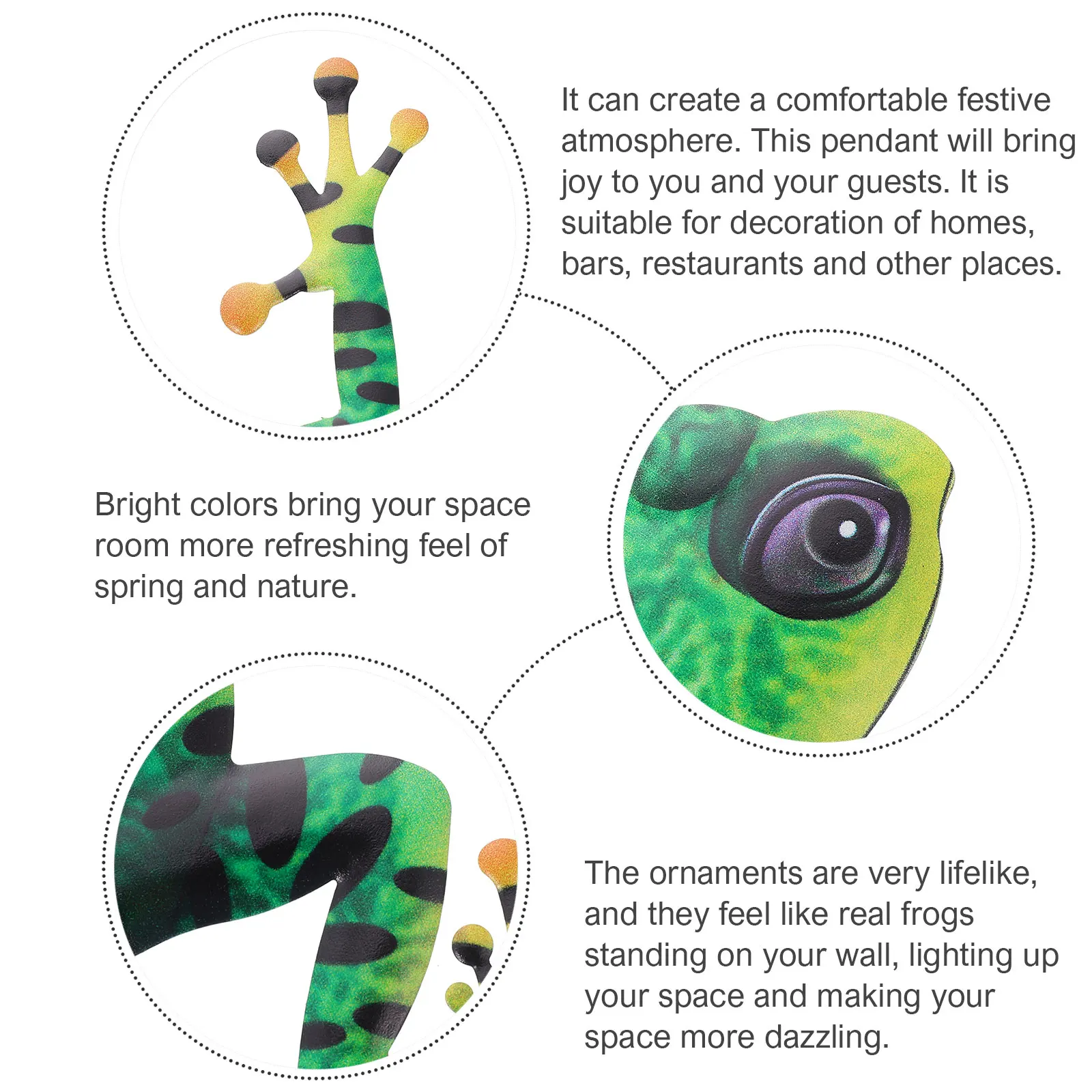 

2Pcs Iron Frogs Wall Decor Hanging Creative Home Use Living Room Desktop Iron Art Decoration Desktop Decor Table Ornament