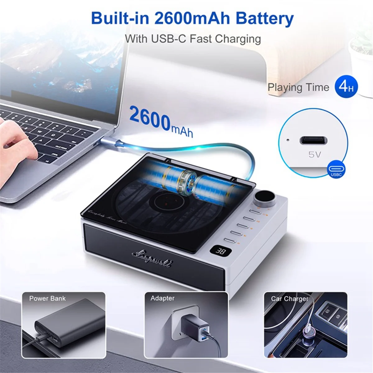 

Портативный CD-плеер, беспроводные Bluetooth-динамики, FM-радио, проигрыватель музыкальных альбомов Walkman, домашний CD-машина, английский репитер AB KXH