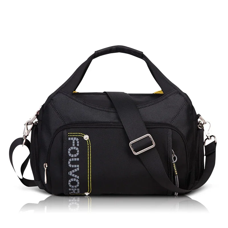 Fouvor torby z wieloma kieszeniami dla kobiet na ramię 2025 nowych moda nylonowe torby kurierskie typu Crossbody luksusowy projektant Tote Bag 2386-05 — zdjęcie 3