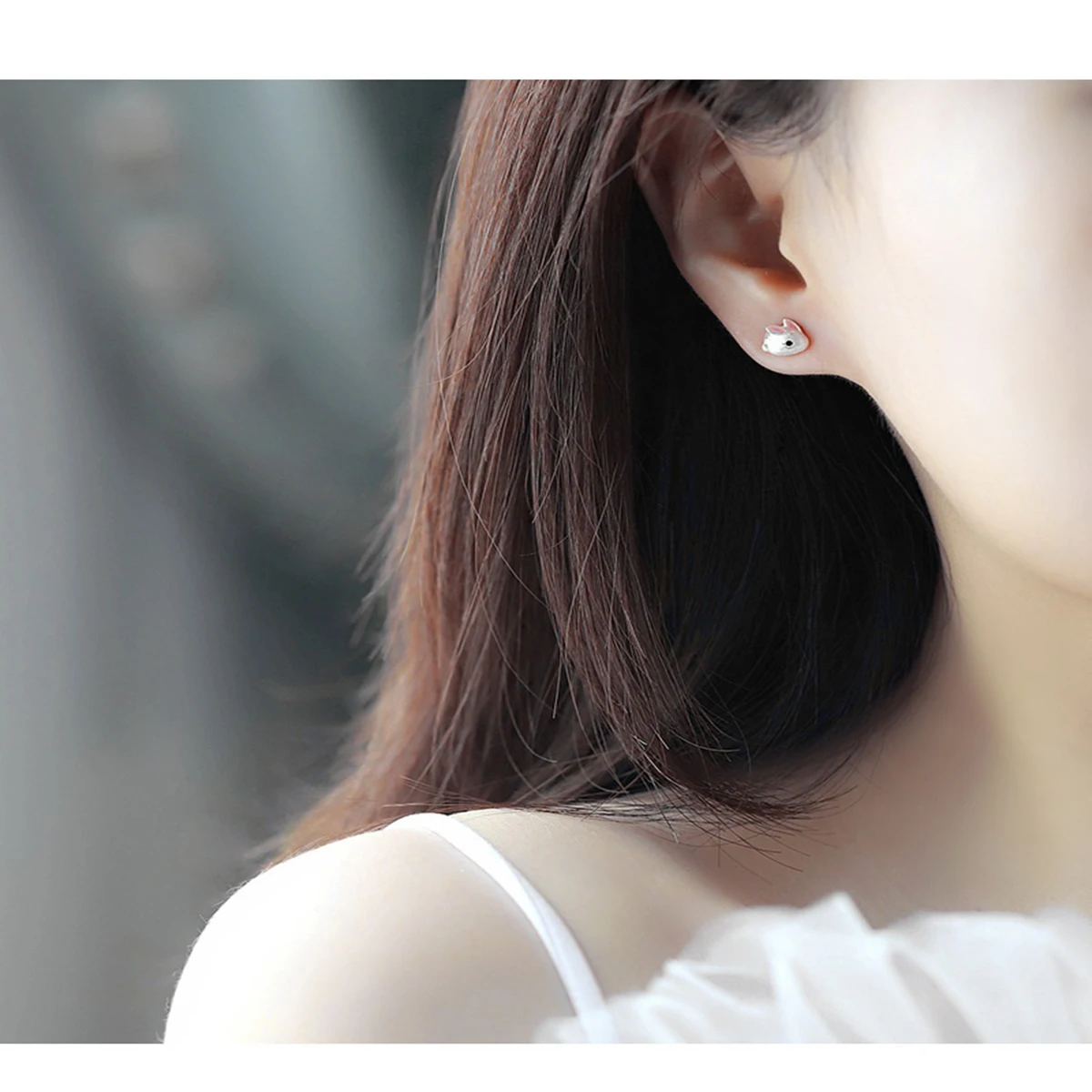 

Bunny Earrings Women Jewelry Woman Silver Sterling Fashion Heart
