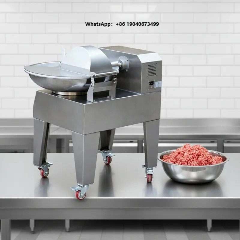 Stainless Steel Chopper High-Speed Bowl Vegetable & Meat  Mixer for Kitchen Hotel Fresh Meat Vegetables and Fillings XH