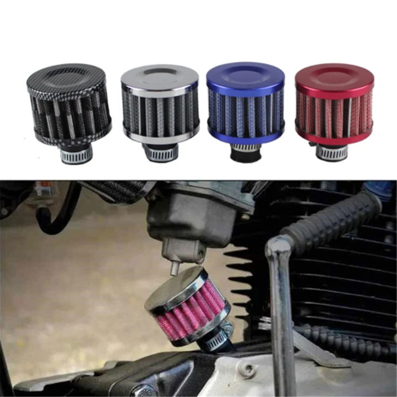 Universal Car Air Filter 12mm 25mm for Motorcycle Cold Air Intake High Flow Crankcase Vent Cover Mini Breather Filters