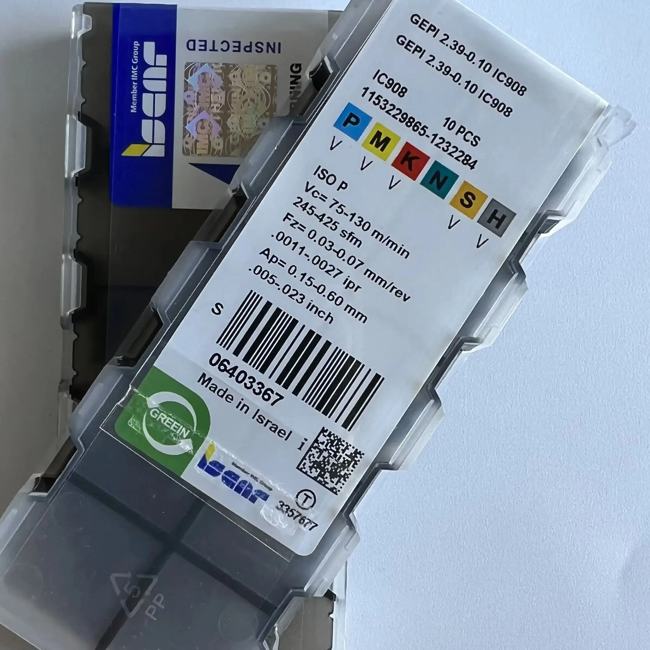 

Original CNC blade GEPI2.39-0.10 IC908