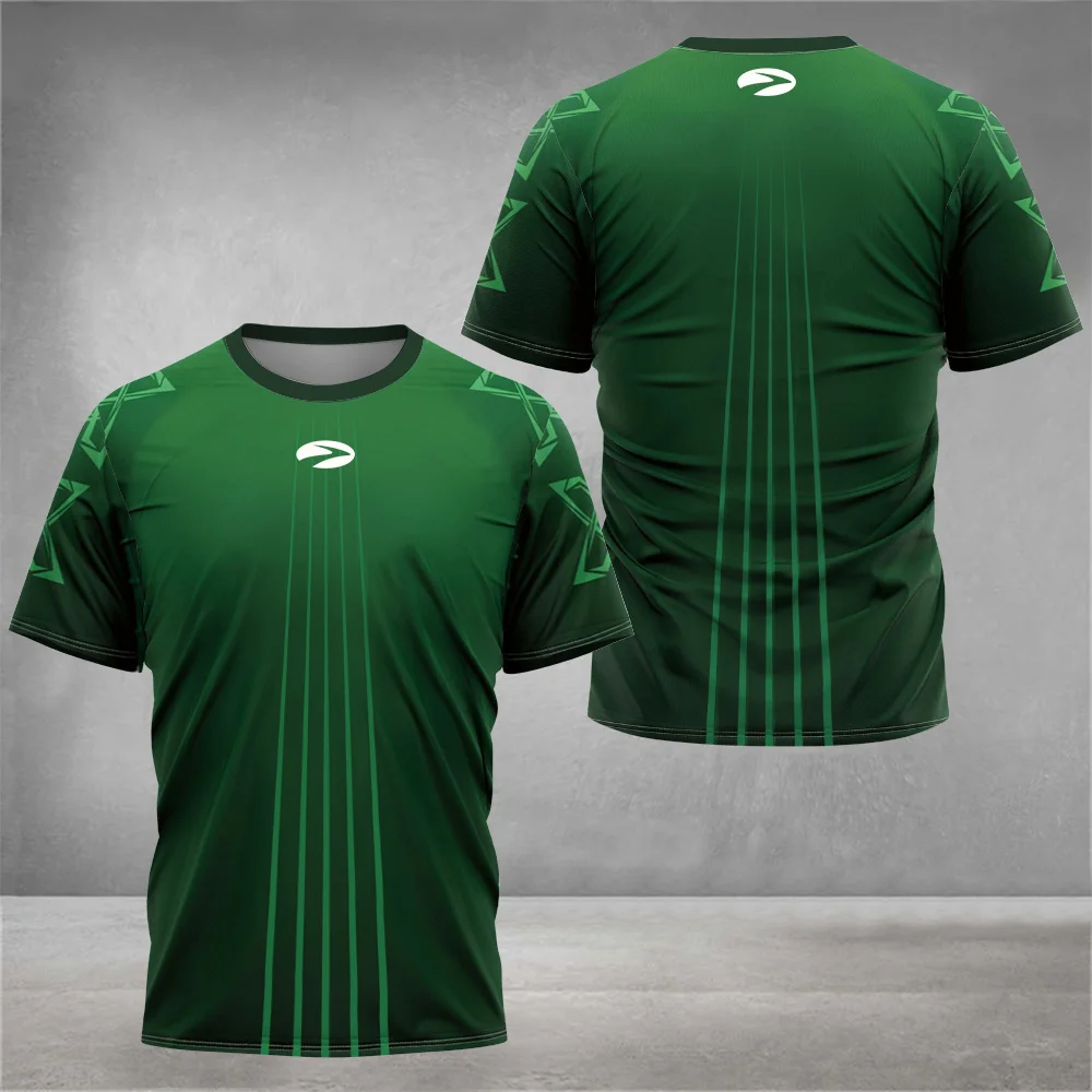 Camisetas deportivas de manga corta para hombre, ropa de calle deportiva con estampado de cuello redondo, Tops de entrenamiento al aire libre, Verano