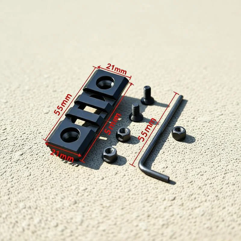 ‌20mm Hollow Bracket with 3 Slots & Hex Socket Cap Screws - Power Tool Accessories Fixing Fixture