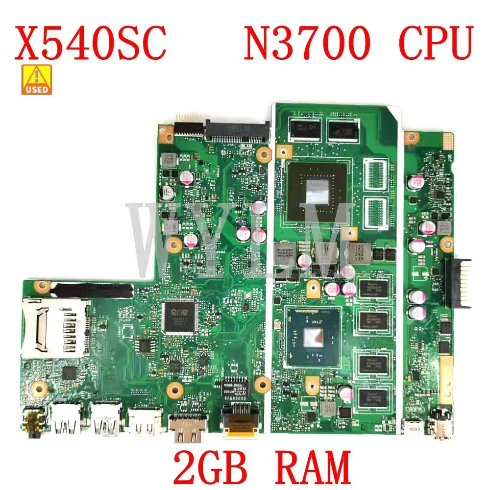 

Used X540SC 2G RAM N3700CPU Motherboard REV:2.0 For ASUS X540 X540S X540SC Laptop Mainboard N15V-GL1-KA-A2 2GB RAM 100% Tested