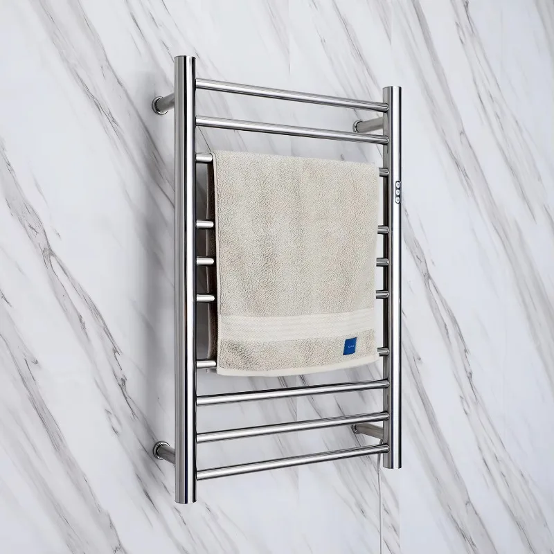 2022 High Quality Bathroom Use Stainless Steel 304  Heating Towel Warmer Electric Heated Towel Racks 9005RT