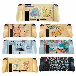 Kreskówkowa z Pikachu miękka pokrywa tylna z TPU etui ochronne na przełącznik Nintendo konsola do gier akcesoria pokrywy kontrolera JoyCon