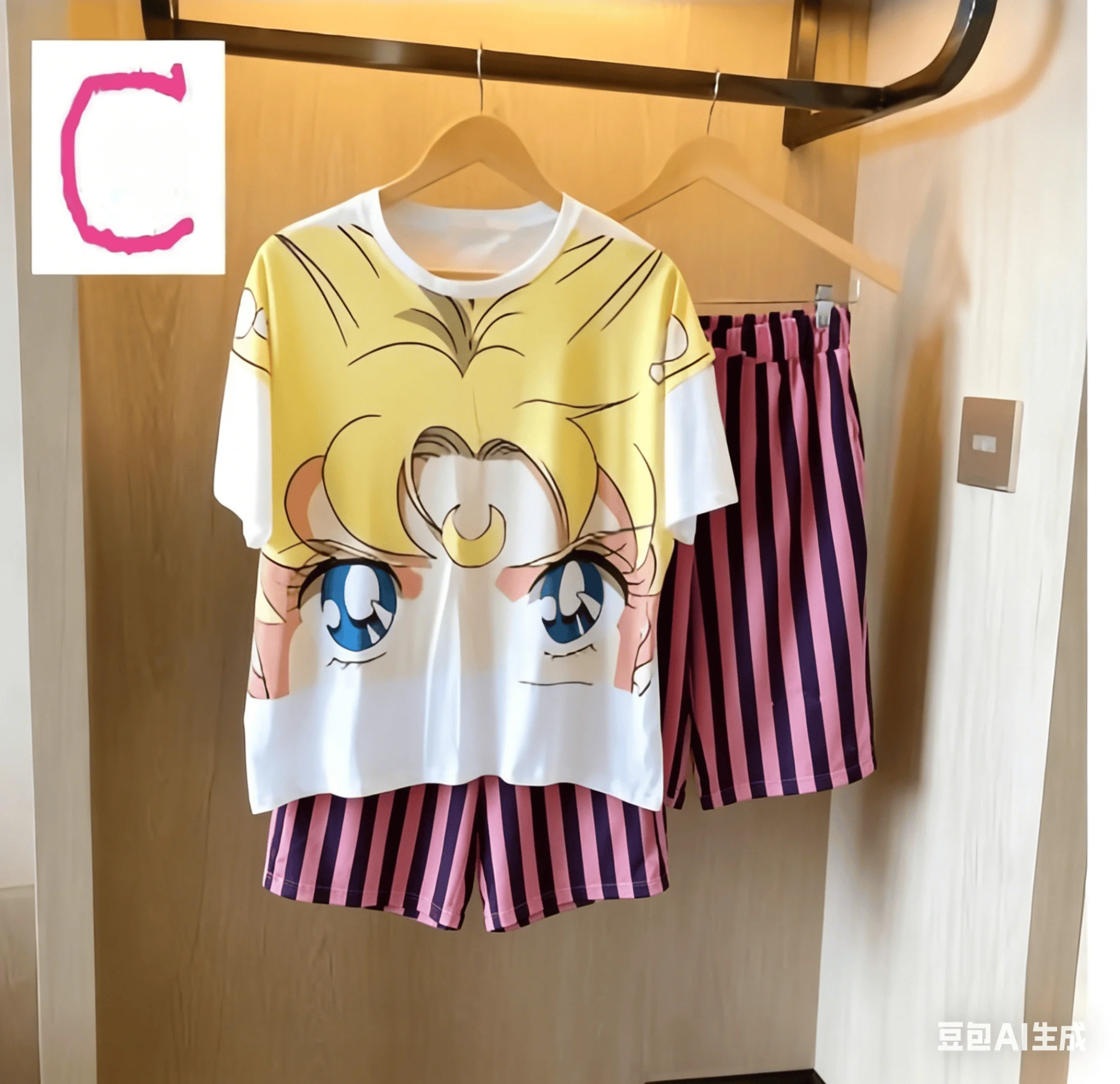 Sailor Moon Adult and Children's Short-sleeve and Shorts Set for Couples / Parent-child Set / Best Friends Casual Two-piece Set