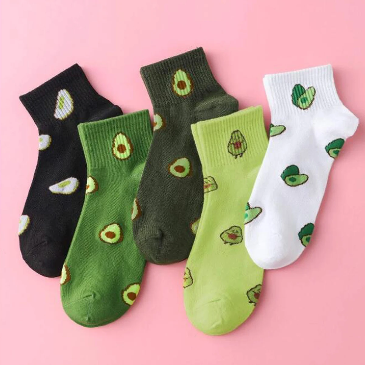 

5 пар/партия, женские носки до щиколотки