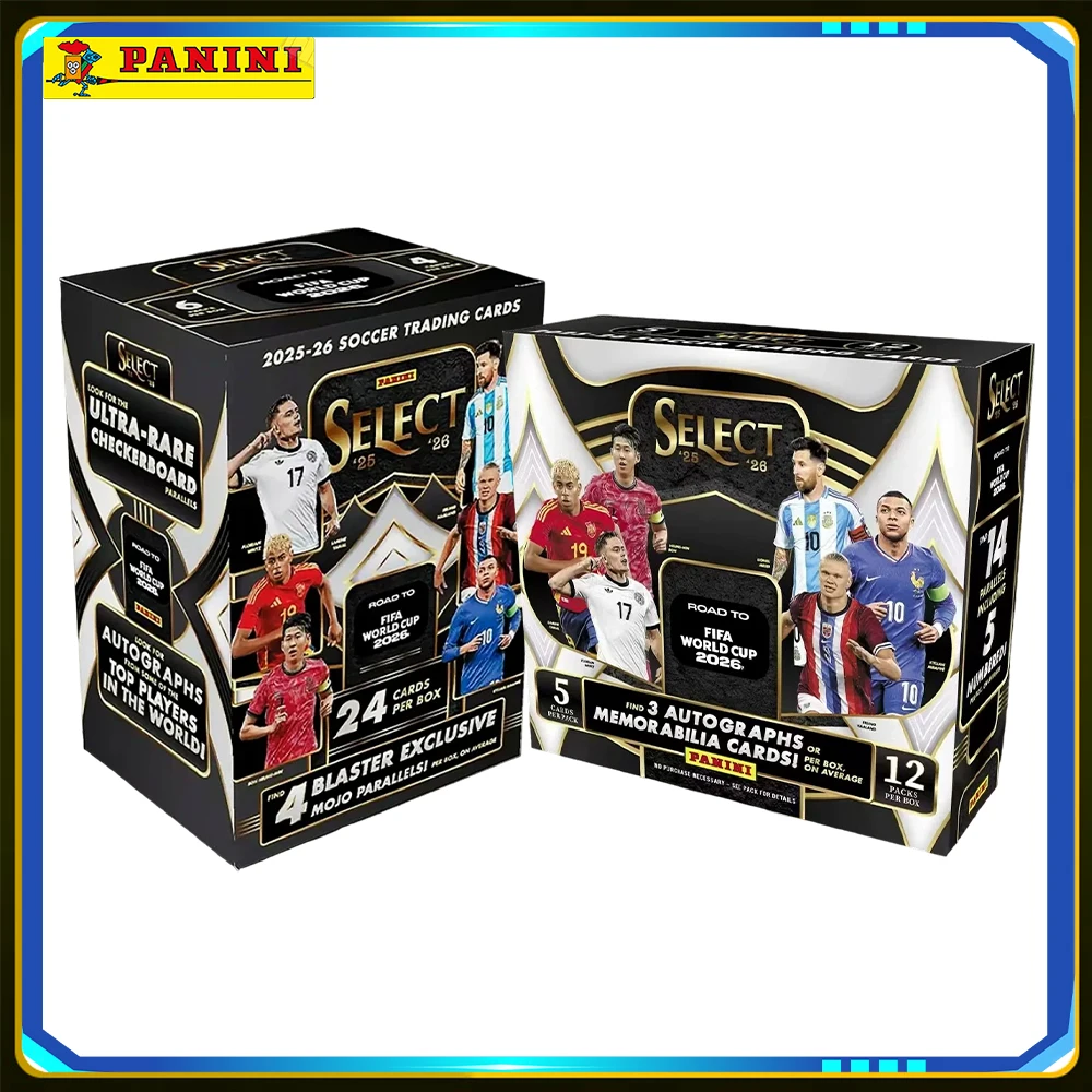 Official Panini Select 2025‑26 World Cup Road Series Rare Parallel Autograph Relic Football Player Hobby Collectible Card Packs