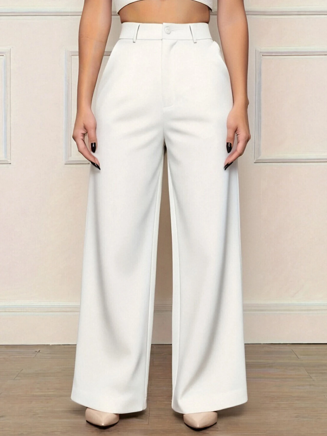 سراويل نسائية أنيقة للكاحل صيفية مريحة وأنيقة للتنقل للارتداء الكاجوال #2