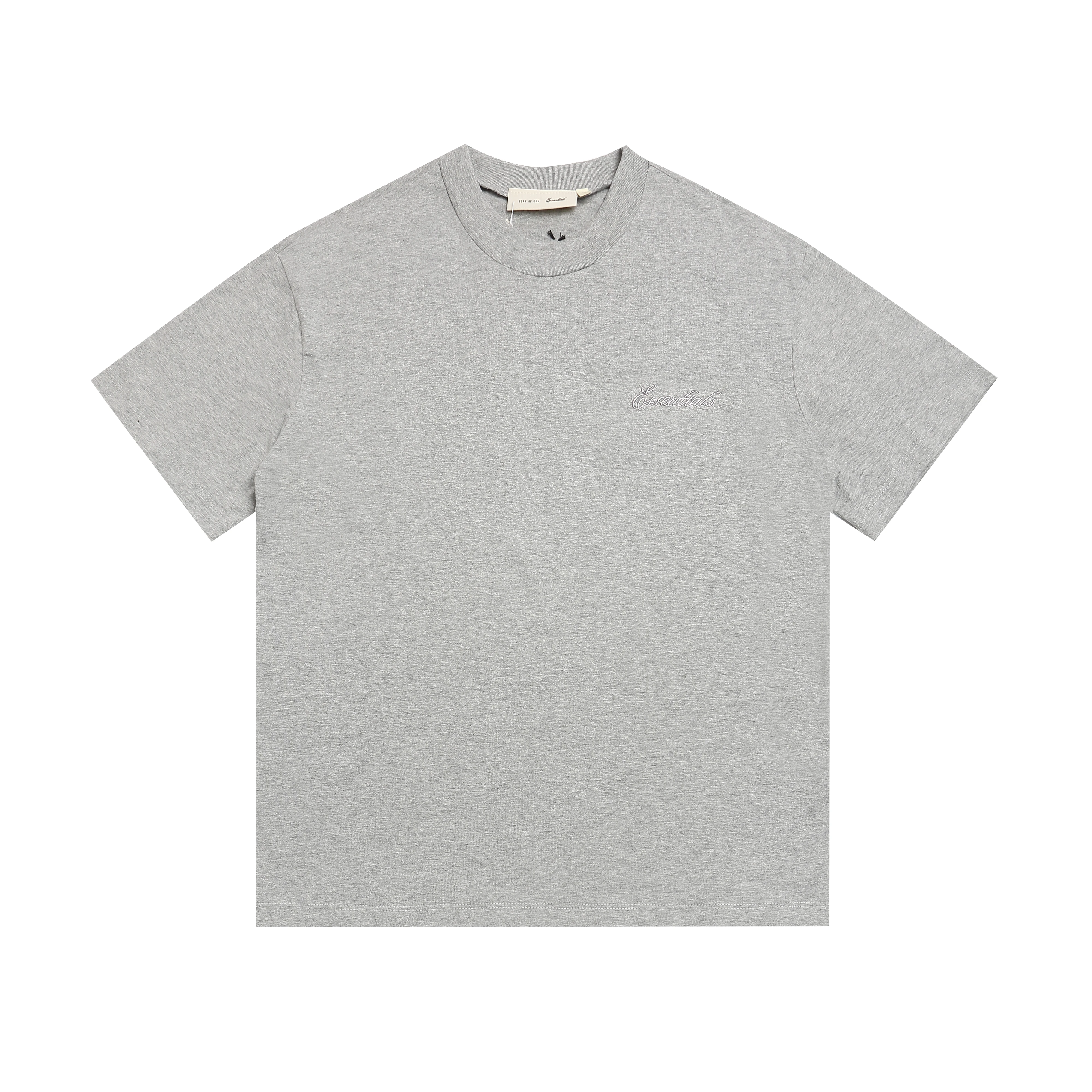 American Style Letter Print Cotton T-Shirt Short Sleeve Embroidered Hip Hop Loose Fit Pure Cotton Streetwear T-Shirt