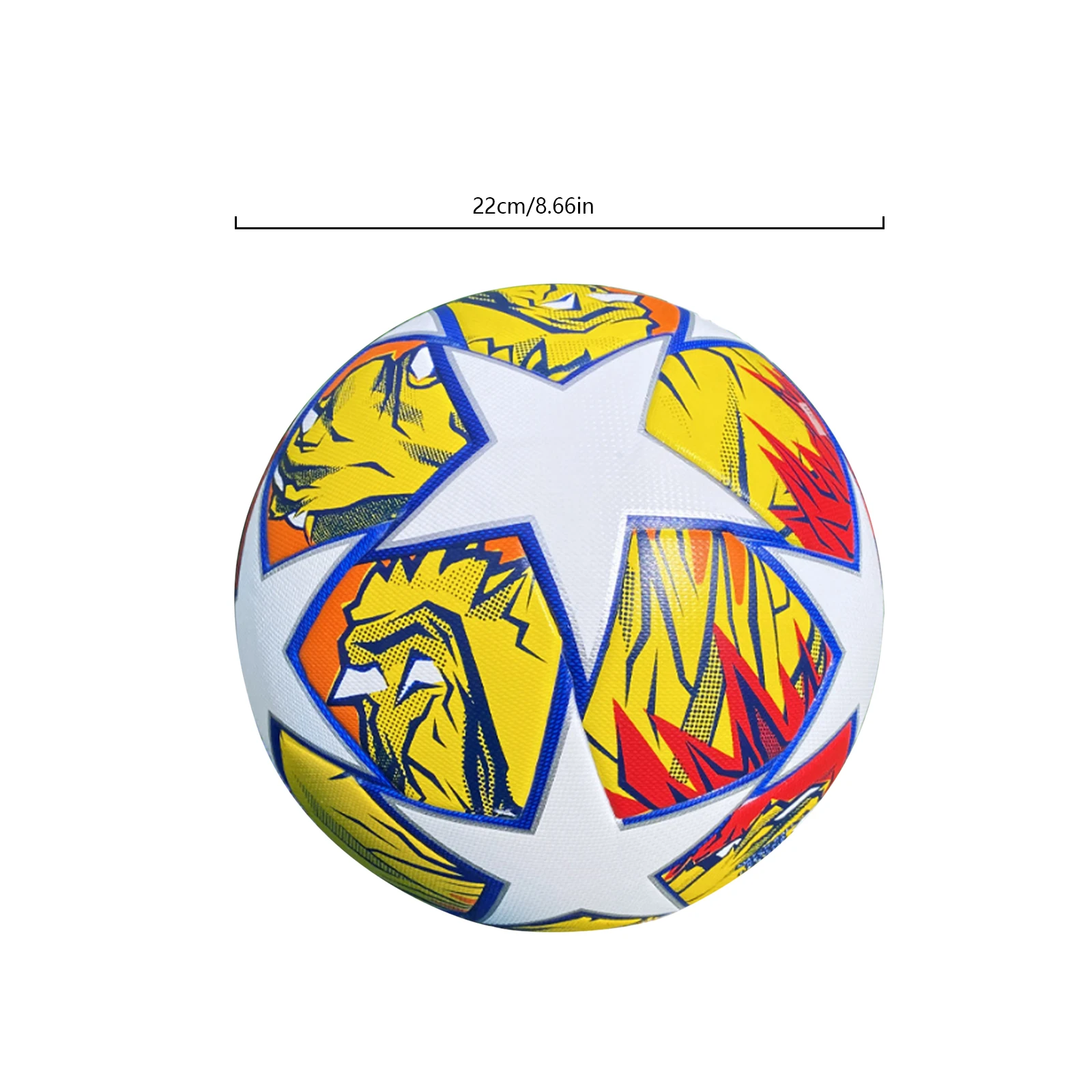 1Pc Classic Size 5 Soccer Ball, Handmade PU Leather Soccer Ball, Durable Kicking Outdoor Sports Training Game Football,