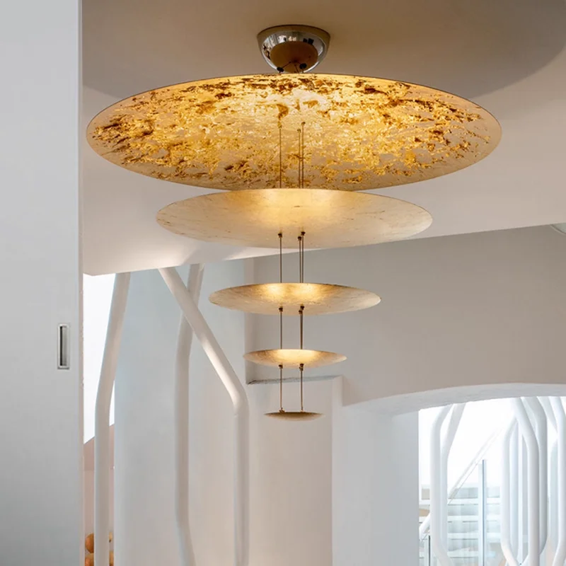 

Aesthetic Art Deco Dimmable LED Hanging Chandelier Lighting for Modern Living Room Ceiling Suspension Luminaire