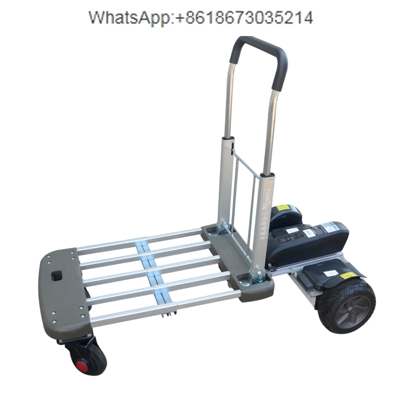 

Small moving body feeling electric trolley, truck folding and pulling goods, stall warehouse trolley, trolley express