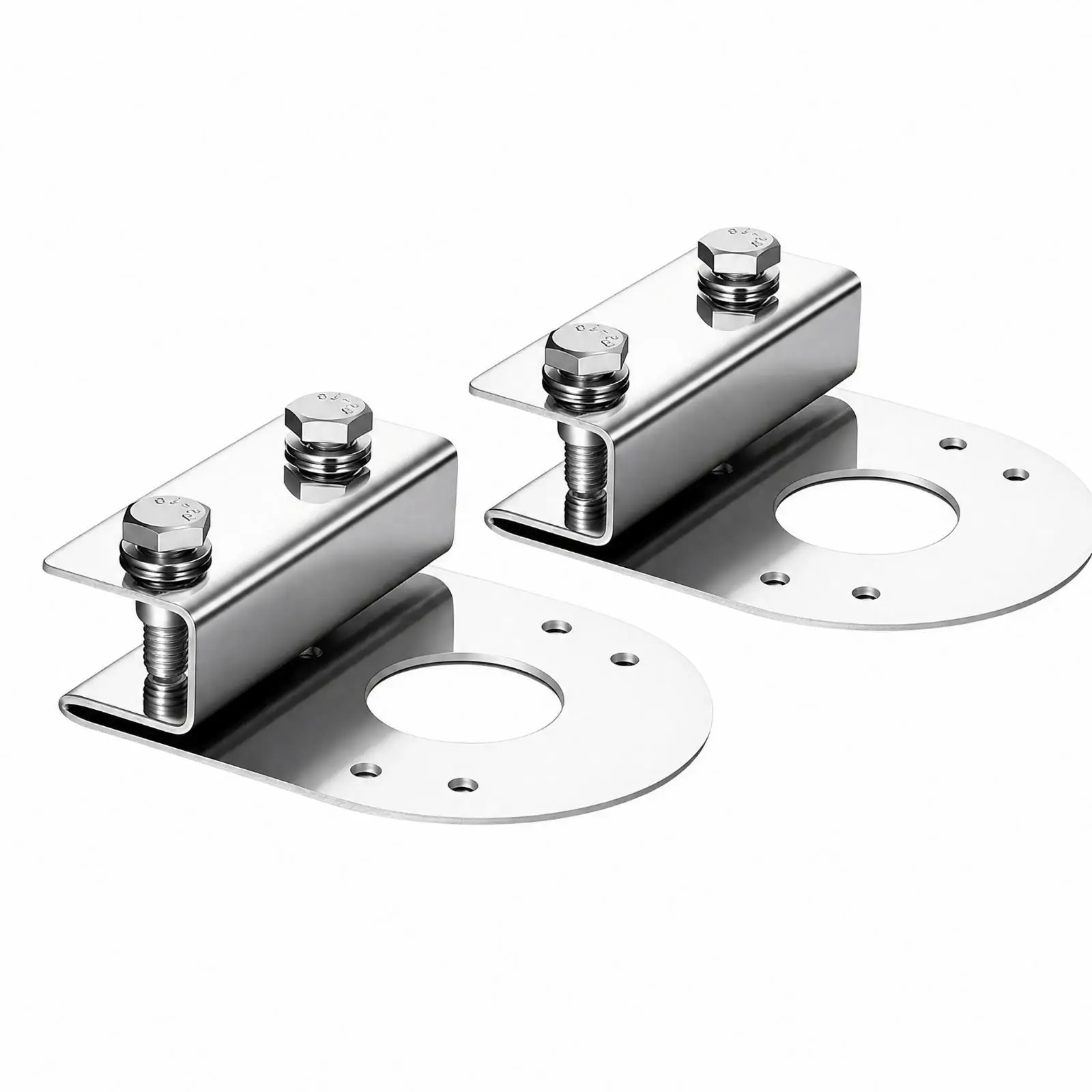 2 Pieces Underbody Lamp Mounting Bracket Easy Installation Watermelon Lamp Mounting Bracket Pre-Drilled-Fit Stainless Steel