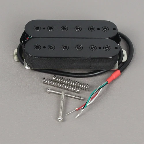Imagen 2 del producto FLEOR Alnico 5 pastilla de guitarra eléctrica puente Humbucker/mástil negro-piezas de poste ajustables