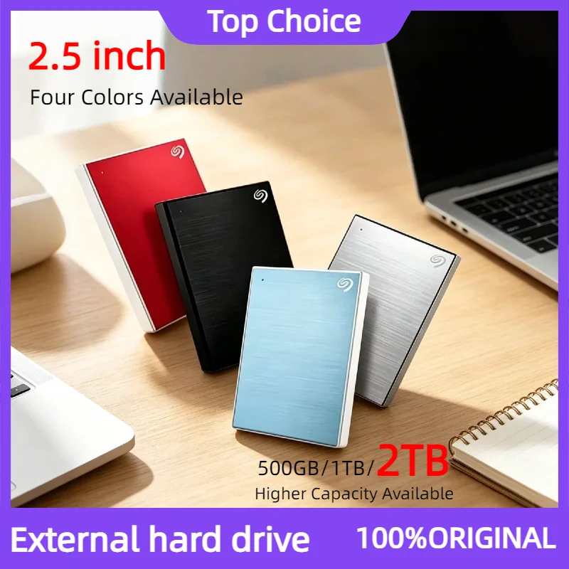 Disco Duro Externo Portátil OEM para Seagate de 500GB/1TB/2TB, 2.5 Pulgadas, Ultrafino, USB 3.0, Almacenamiento de Alta Velocidad para Laptop y PC