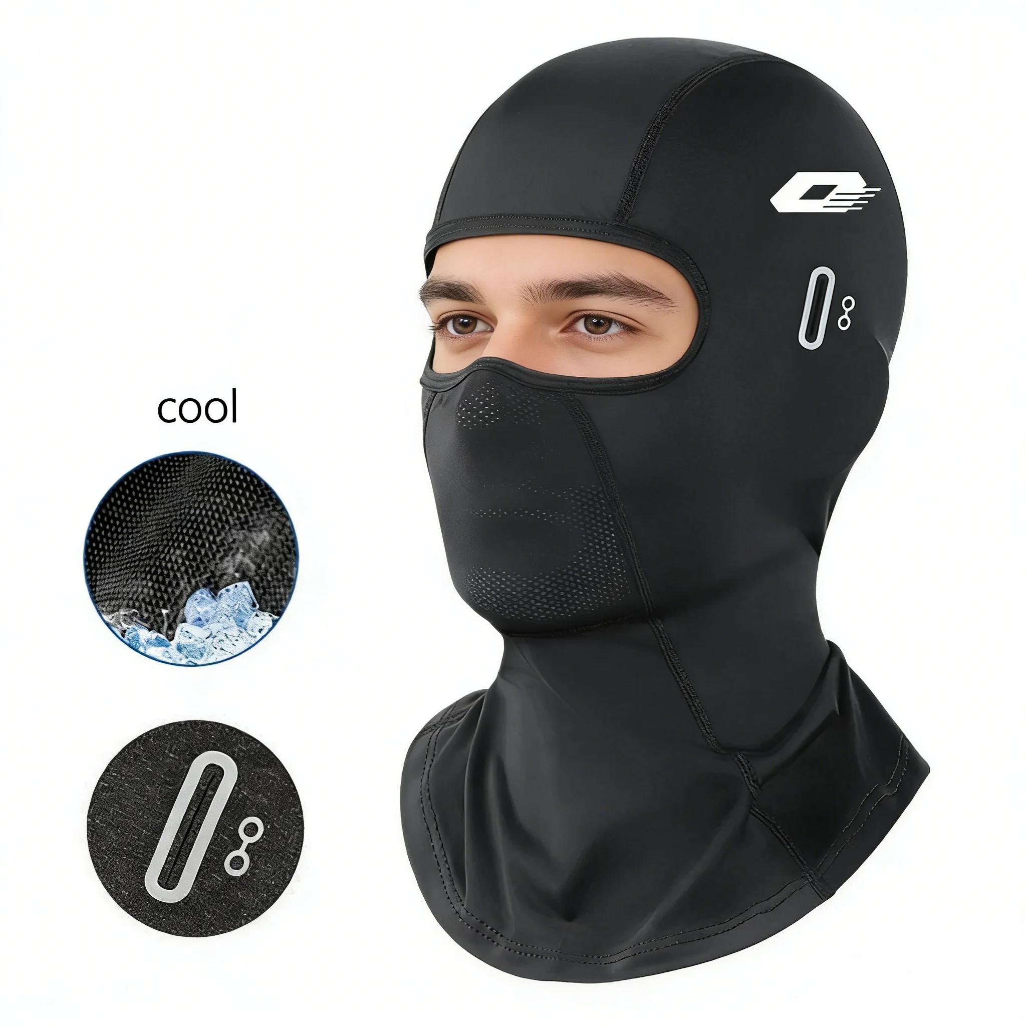 

Летняя и зимняя балаклава для QJMOTOR MTX 125 – дышащая маска с защитой от ультрафиолета и отверстием для очков, теплая шапка для мотоциклистов