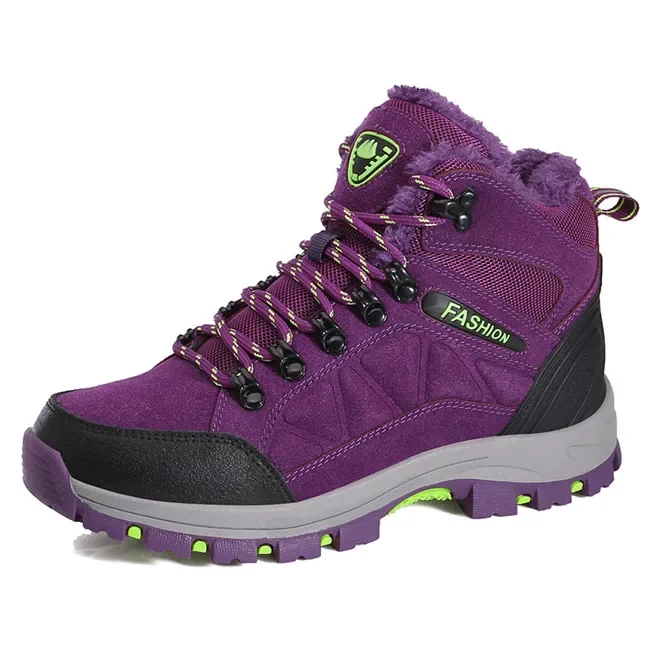 Mannen Laarzen Winter Met Bont 2023 Warme Snowboots Mannen Winter Laarzen Werkschoenen Mannen Schoenen Mode Rubber Enkelschoenen Big Size35-45