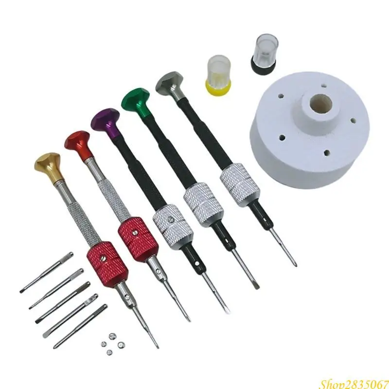 5Pcs Screwdriver Jewelers Screwdriver Set Watch Repair Screwdriver Tool 831F
