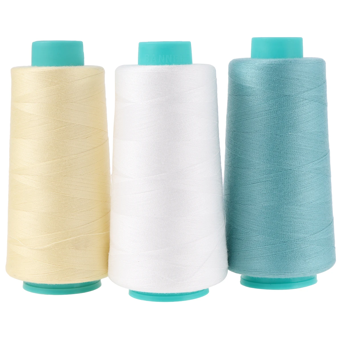 

3Pcs Polyester Sewing Thread Sturdy High Tensile Strength Wear Resistant for Quilting Dress Making Clothes Pants Sewing Machine