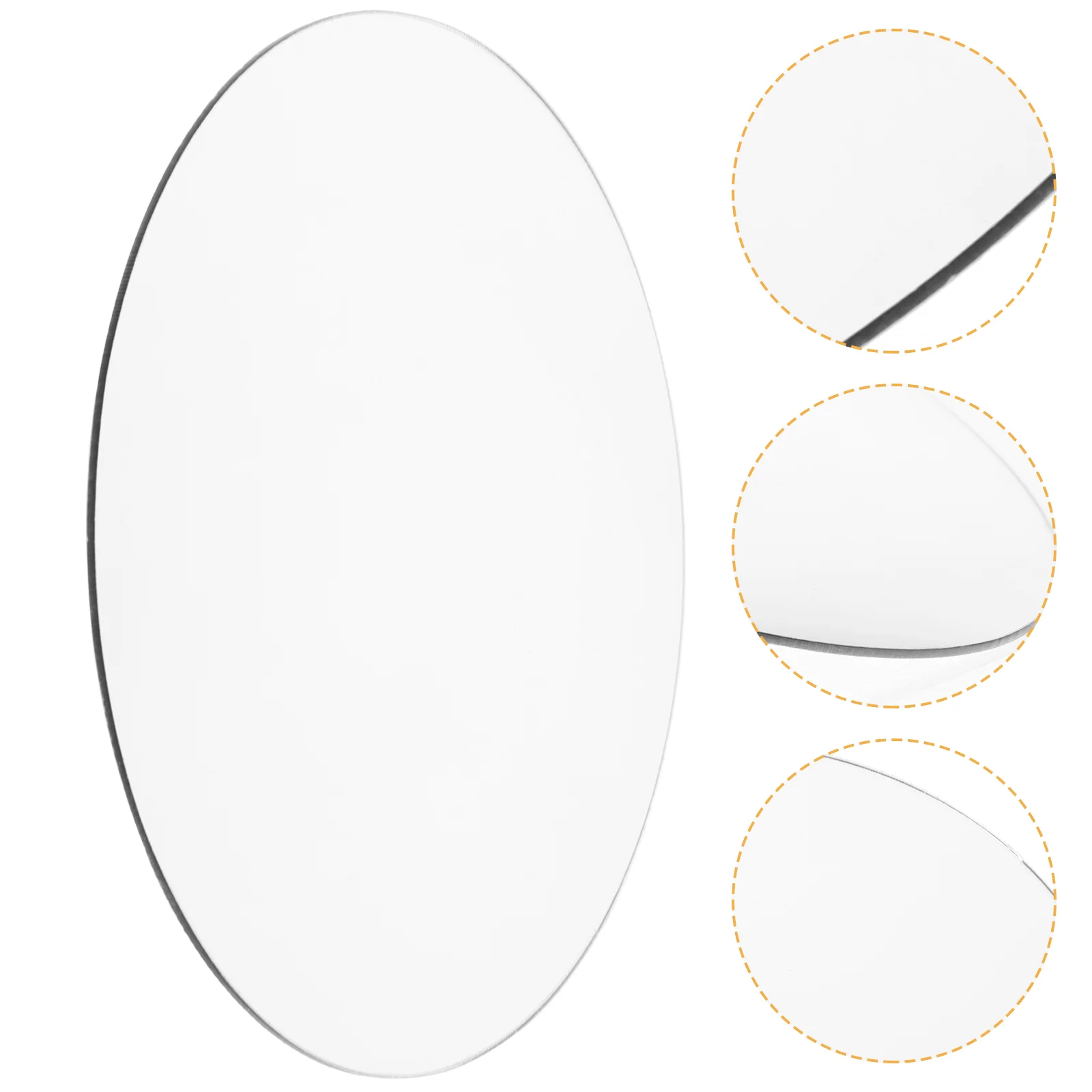 

Round Portable Office Mirrors Convex Outdoor Traffic Wide-angle Lens Plastic Road Safety Blind Anti-theft