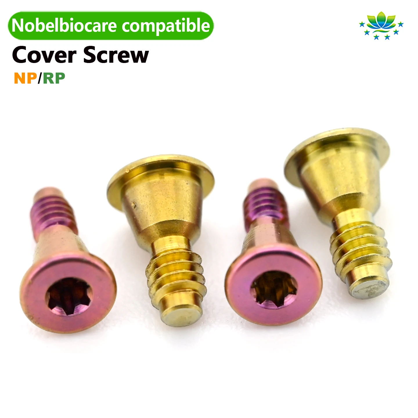 Compatible Nobel Biocare Cover Screws Restoration Accessory Grade 5 Titanium Precision Fit Stable Healing Factory Price OEM ODM