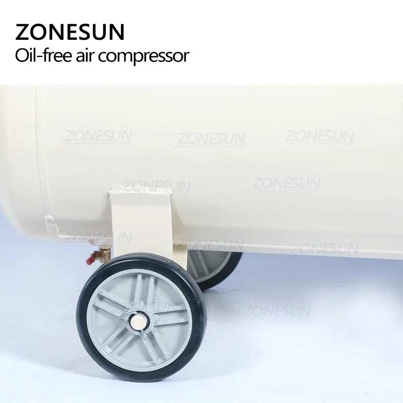 ZONESUN ZS-AC160L ที่มีประสิทธิภาพทองแดงบริสุทธิ์ลูกสูบประเภท Mute ทันตกรรมไม้ Piant แบบพกพา Air ปั๊มน้ํามัน-ฟรี Air Compressor