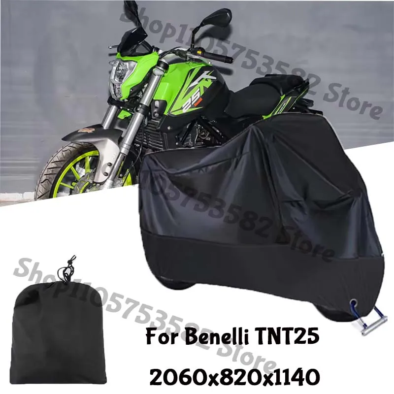 Motorcycle Full Covers For Benelli TNT25 Car Outdoors Sun Protection Dust No Ear Thickened Oxford Clothcover Accessories