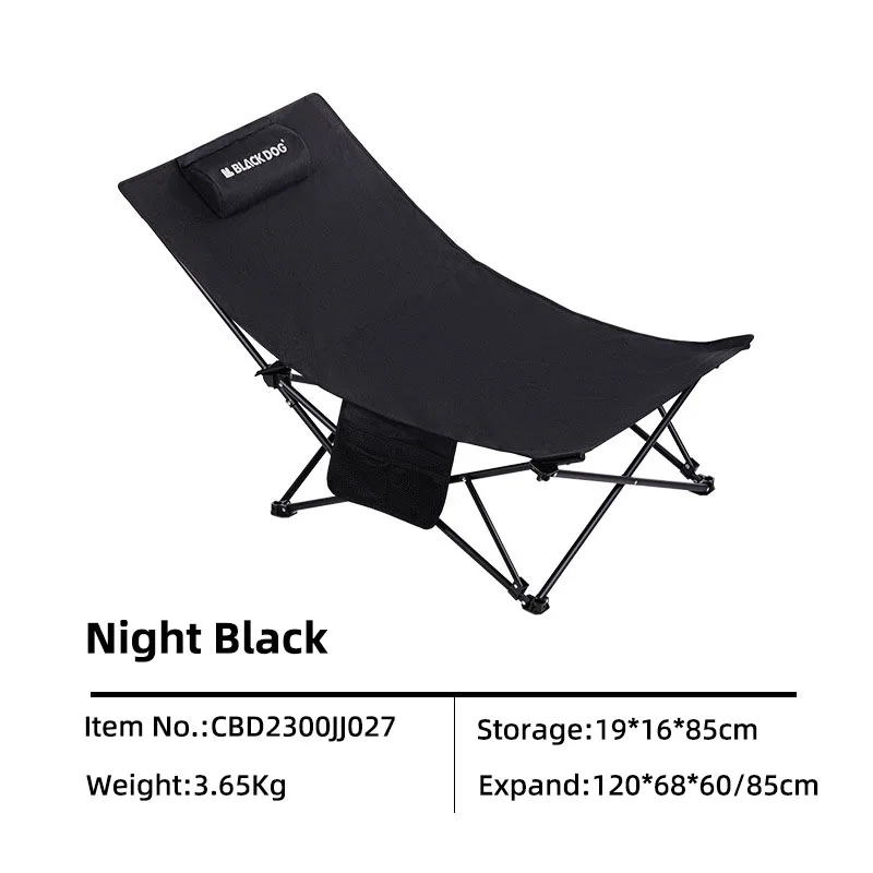 Blackdog Outdoor Klappbarer Liegestuhl Angelstuhl mit Baumwollkissen Nickerchenstuhl Home Freizeit Lazy Chair Tragbare Aufbewahrung Camping – Detail 5