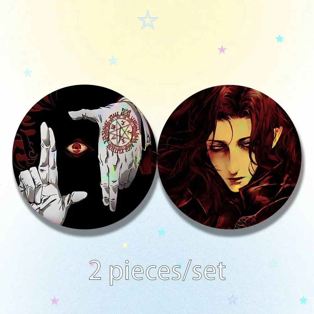 V-Vampire Hunter D 25mm 75mm 44mm 58mm 32m Coin Badges Personalized Handmade Round Brooches Pins Accessory