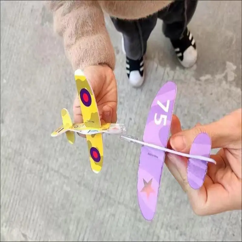 12pcs Mini Foam Plane Toys Kid Favor Gift Birthday Party Gift Souvenir School Kindergarten Small Gift Giveaways Children Pinata